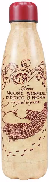 Half Moon Bay Harry Potter Marauders Map Double-Walled Stainless Steel Water Bottle, 500ml, Multicolour – 2