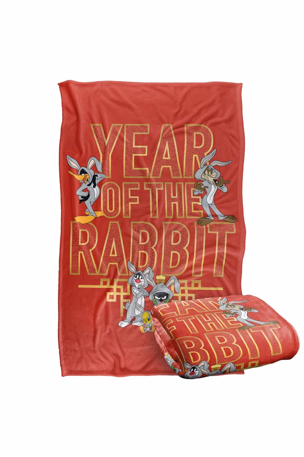 Warner Bros. Year of the Rabbit Multicolour Silky Touch Super Soft Fluffy Polyester Blanket, Large – 2