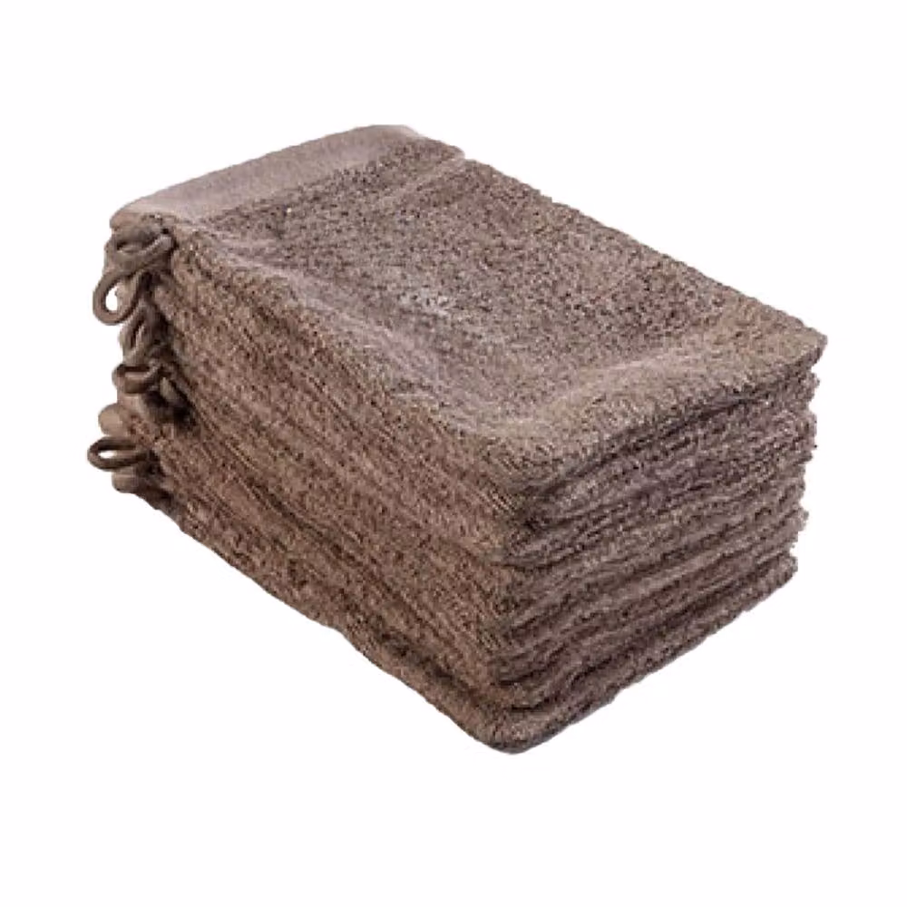 ARTG Plain Brown Fluffy Cotton Wash Glove for Unisex Use – 2