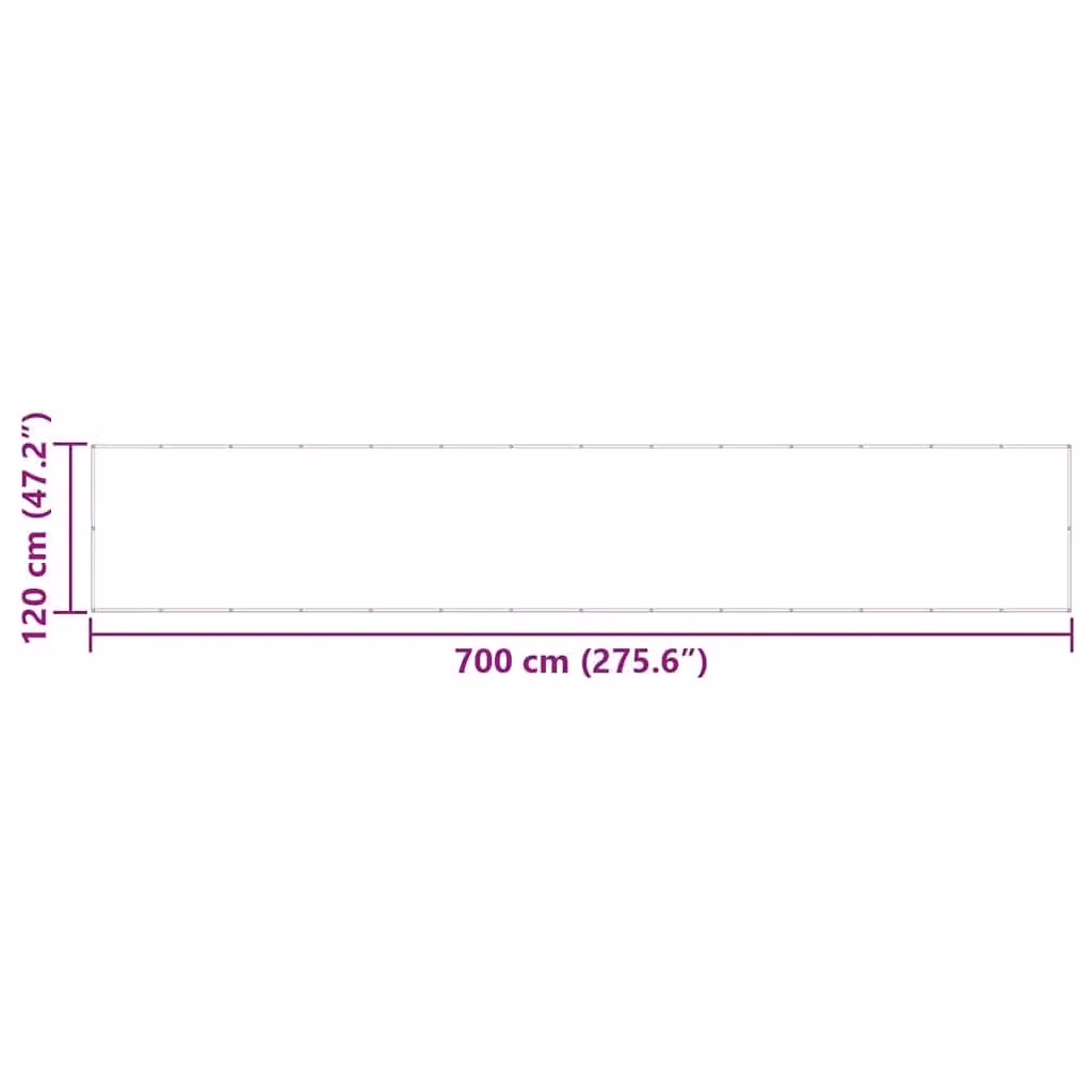 Berkfield Home Red Opaque Balcony Screen and Cover, W: 120 cm, H: 700 cm, 100% Polyester Oxford – 3