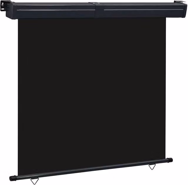Berkfield Home Balcony Side Awning in Black, W/H: 160 x 250 cm – 1