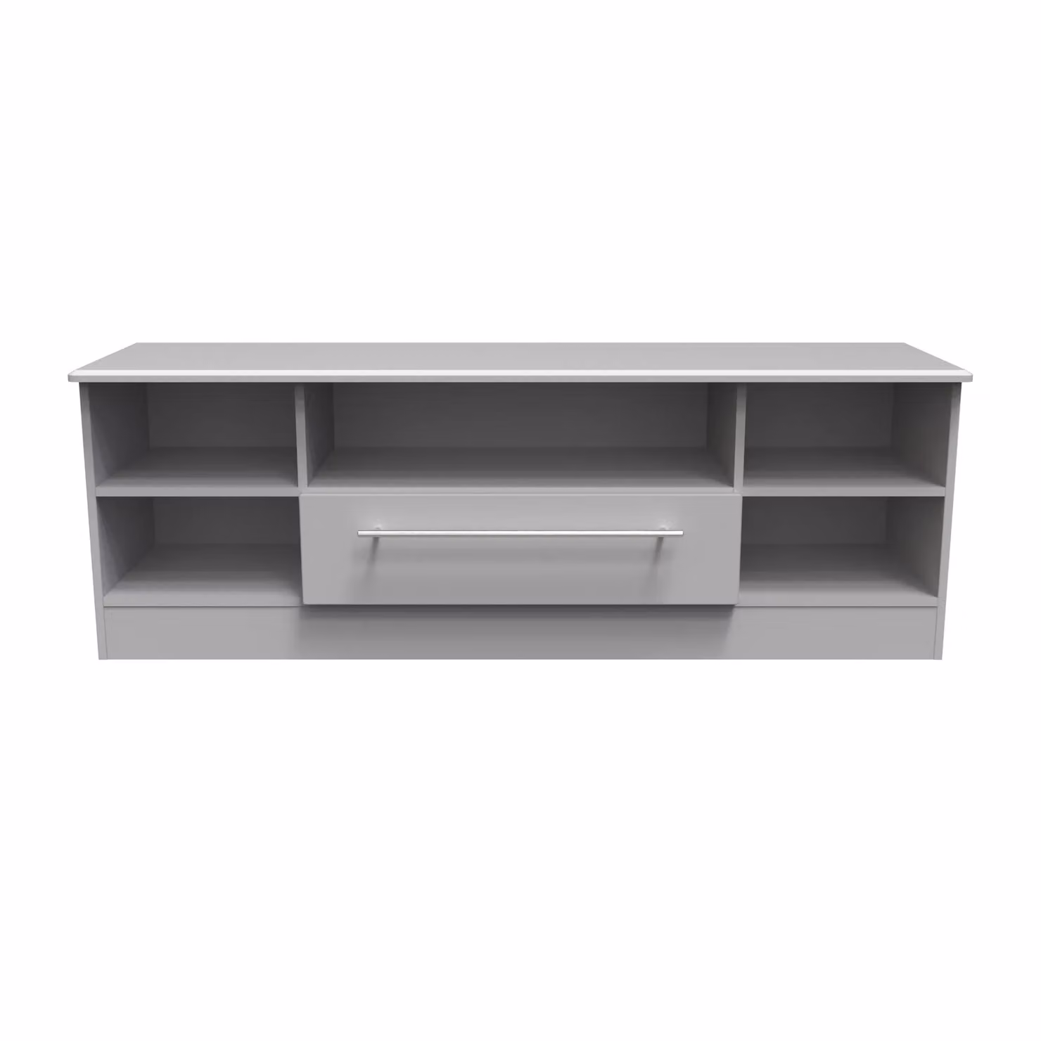 Ready Assembled 2 U Carlton Wide 1 Drawer TV and Media Unit in Grey – 2