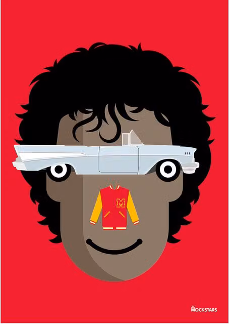Mockstars Thriller M Multicolour Art Print, A4 Paper Poster