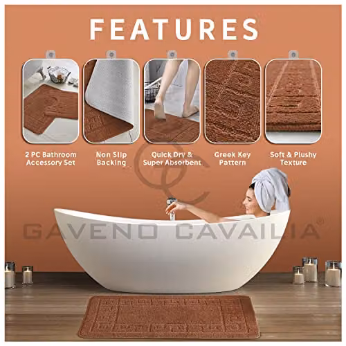 Gaveno Cavailia 2 Piece Greek Bath Set in Terracotta – 3