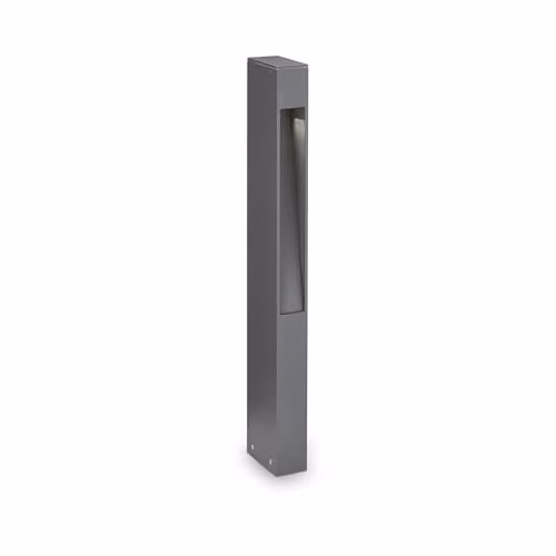 Ideal Lux Mercurio PT1 Anthracite Modern Rectangular Bollard Floor Lamp
