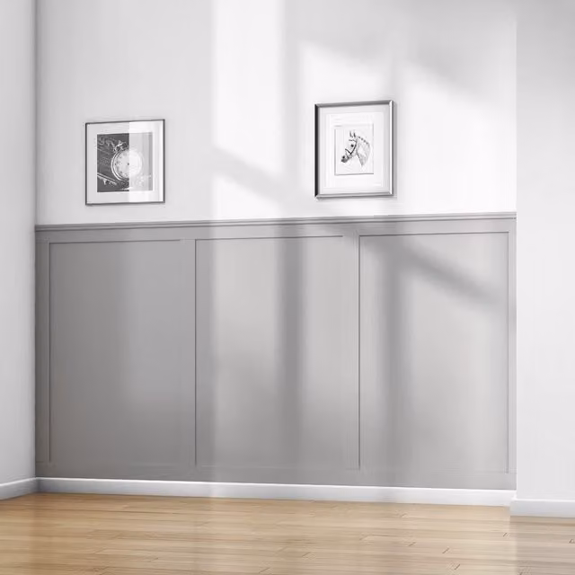 Cheshire Mouldings WPKT2 MDF Modern Wall Panelling Kit in Natural Wood Look, H: 2000 mm, W: 63 mm, D: 9 mm