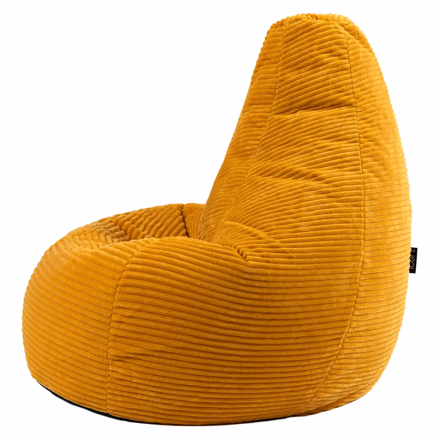 icon Dalton Cord Adult Bean Bag Chair Set of 2 in Yellow – 3