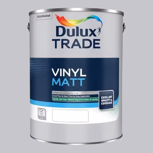Dulux Trade Vinyl Matt Dispersion Paint in Dove Grey, 5l