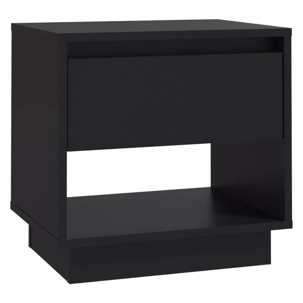 Berkfield Home Classic Bedside Cabinet in Black, W/D/H: 45 x 34 x 44 cm – 3