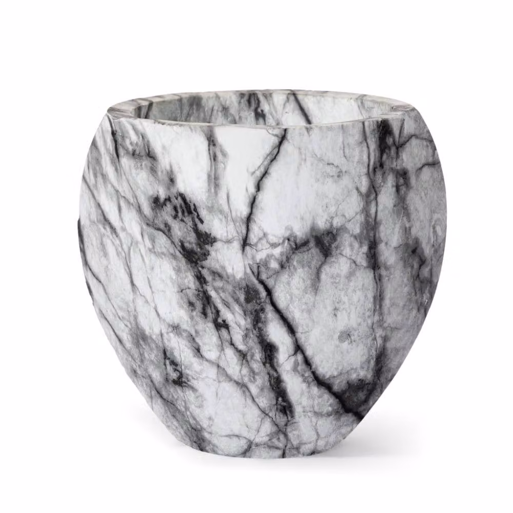 Primrose Martino Grey Marble Effect Concrete Planter Tub – 2