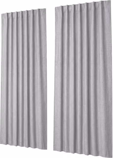 Marlow Grey 100% Blackout Thermal Insulated and Sound Dampening Curtains, Width: 213 cm, Drop: 132 cm