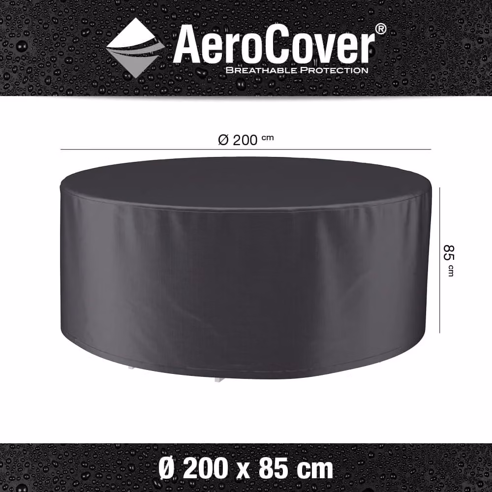 Ruma AeroCover Waterproof Breathable Polyester Patio Set Cover in Anthracite Grey, W: 200 cm, D: 200 cm, H: 85 cm – 2