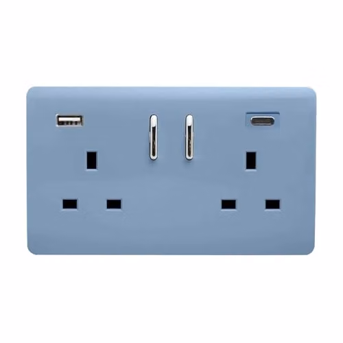 Trendi Blue Flush Socket – 2