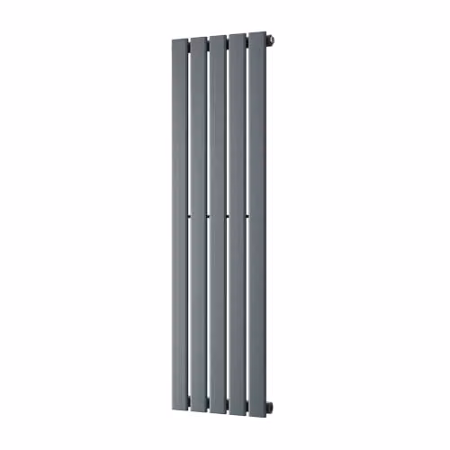 UK Radiators Typhoon Anthracite Vertical Designer Steel Radiator, H: 120 cm, W: 34 cm – 2