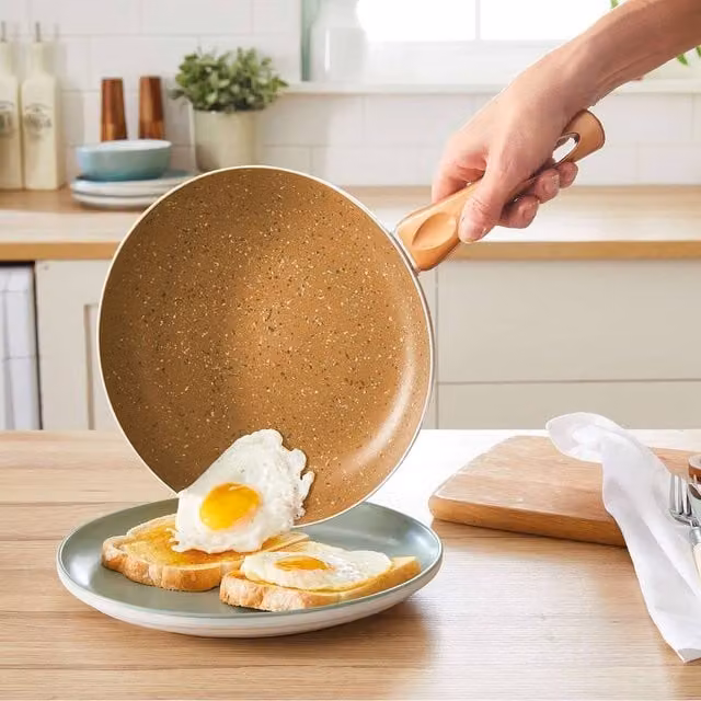 Coopers of Stortford Copper Granite Effect Ceramic Non-Stick Frying Pan, Diameter: 20 cm
