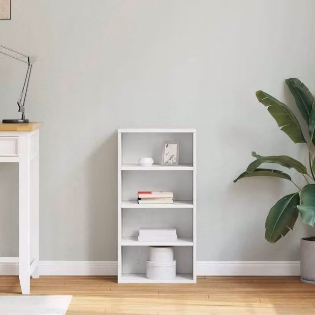 Berkfield Home ODDA Side Cabinet in White Solid Wood Pine, W/D/H: 40 x 24 x 79 cm
