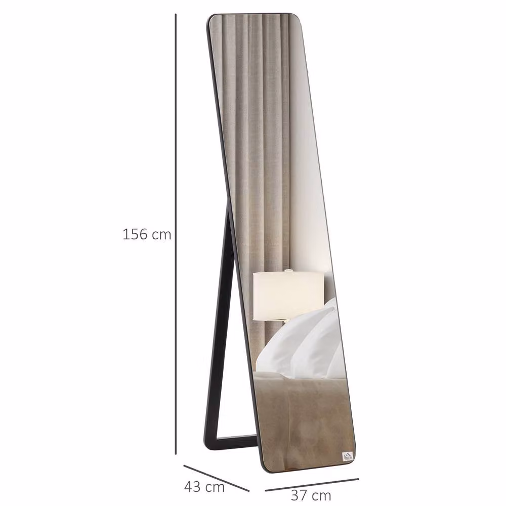 STILVORA Full Length Mirror, Black, H 160 cm x W 37 cm – 3