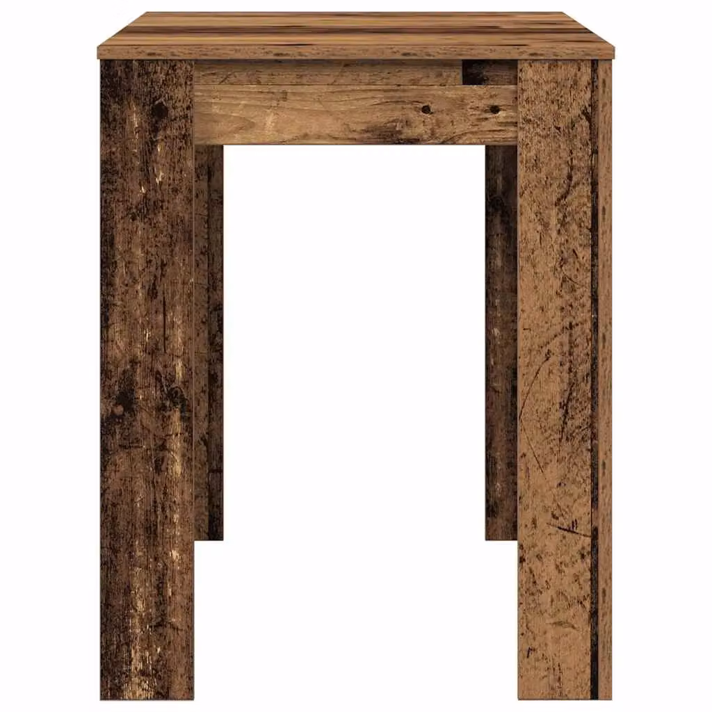 Berkfield Home Rustic Brown Rectangular Dining Table in Engineered Wood W/D/H: 120 x 60 x 76 cm – 4