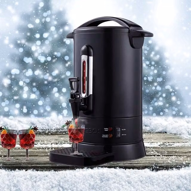 AREBOS Water Boiler Hot Drink Dispenser, 8.8 l, Black