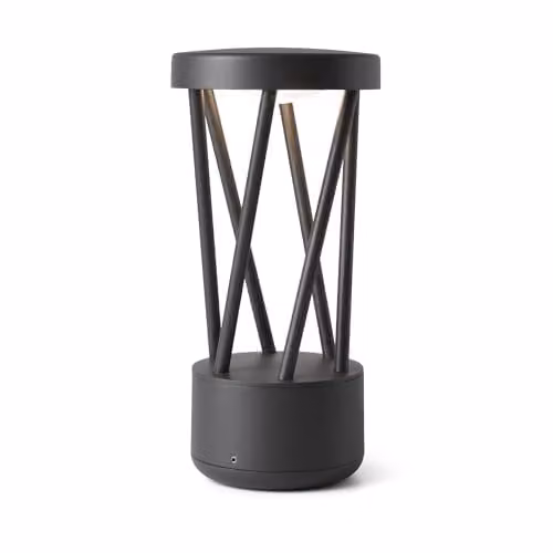 Netlighting Twist LED Outdoor Pedestal Lamp, Grey, 10W, 3000K, IP65 – 1
