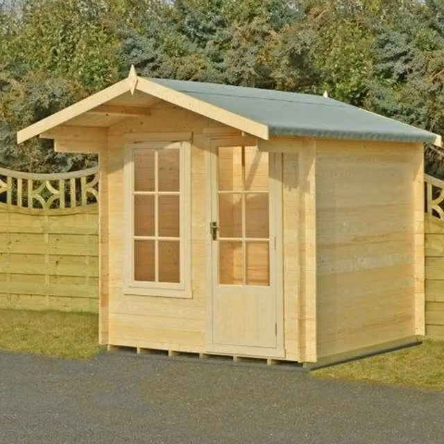 Shires Crinan Log Cabin Garden Room and Home Office in Brown