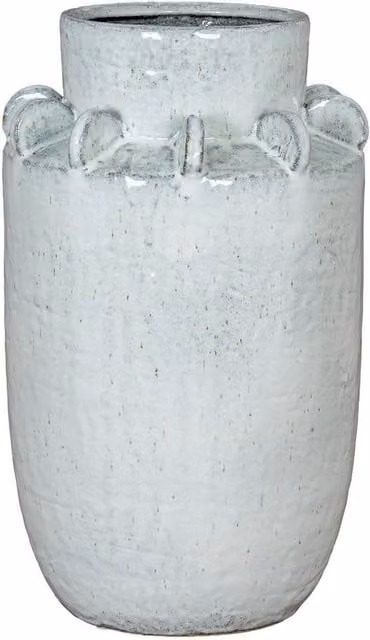 Lemon Pavilion Furniture and Decor Dara Large Hydria Vase, White Ceramic, W: 24 cm, D: 24 cm, H: 41 cm