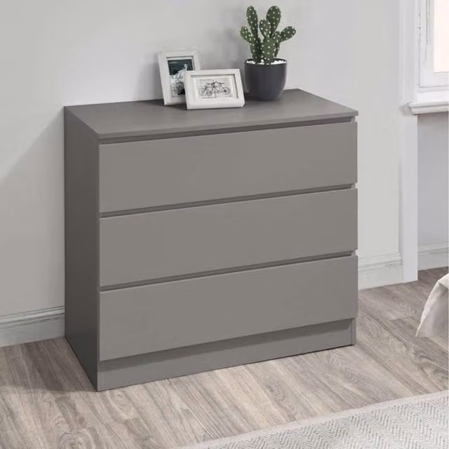 Birlea Oslo 3 Drawer Chest in Grey
