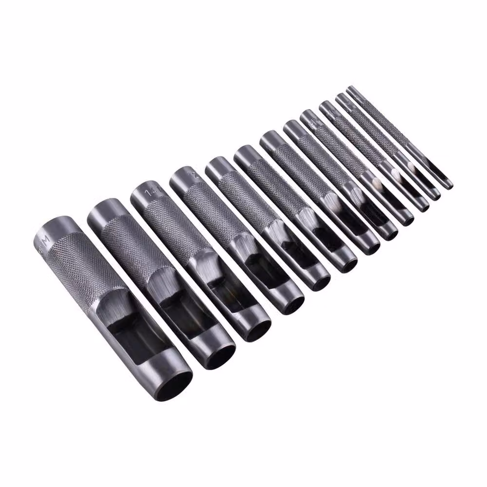 SPETLEK 12 Piece Hollow Hole Punch Tool Set with Silver Gasket, W: 520 mm, L: 10000 mm – 2