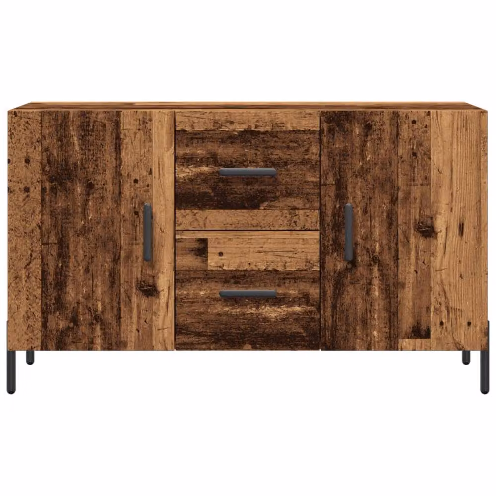 Berkfield Home Old Wood Industrial Sideboard in Brown, W/D/H: 100 x 36 x 60 cm – 4