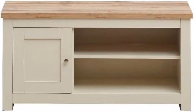 PAWNORA Modern 1 Door TV Unit in Beige