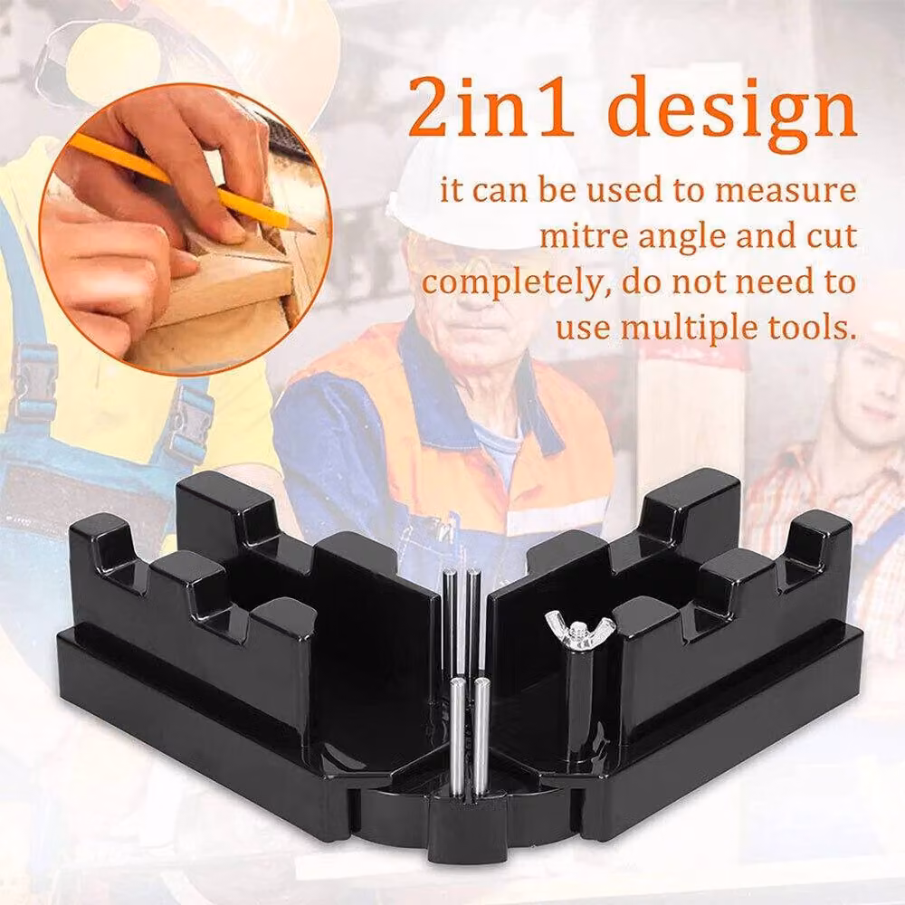 Kelvenix 2-in-1 Mitre Measuring and Cutting Tool in Black, W: 1000 cm, H: 52 cm – 5