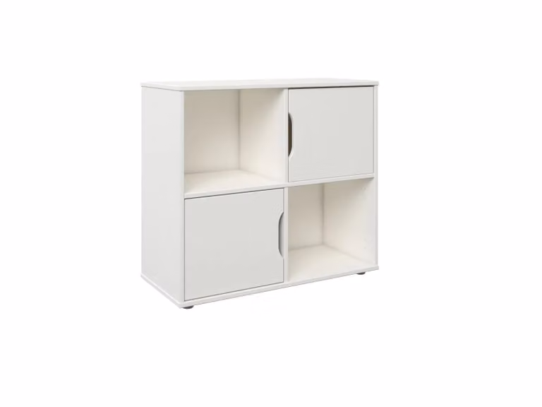 Noomi Nora Solid Wood Mid Sleeper Cabin Bed with Storage Drawers in White, W/D/H: 200 x 100 x 116.5 cm