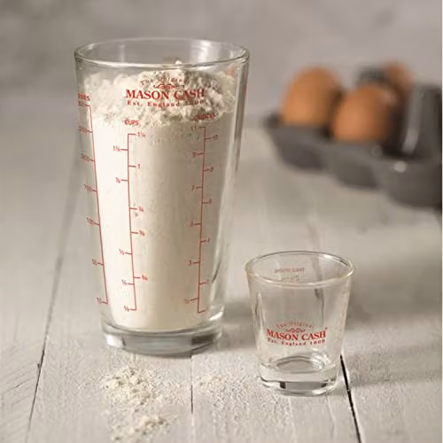 Mason Cash Classic Collection Transparent Glass Measuring Cup – 2