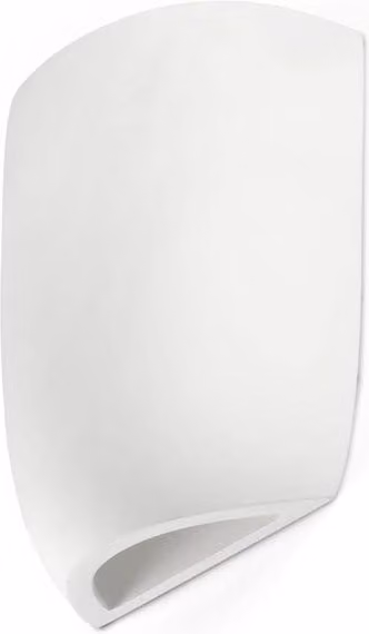 Netlighting Kappu White Plaster Wall Lamp with E14 Socket, Diameter: 16 cm