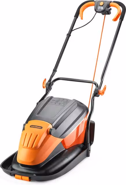 LawnMaster 1700W 33cm Hover Mower with Collection Bag, Orange