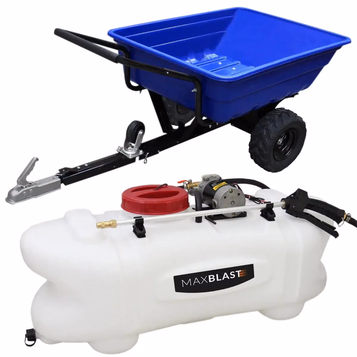 Monstershop Off Road ATV Trailer and 60 Ltr Sprayer Bundle in Blue – 2