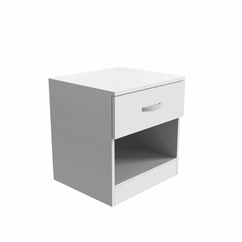 PAWNORA 3 Piece Modern White Bedroom Bedside Table Set – 1