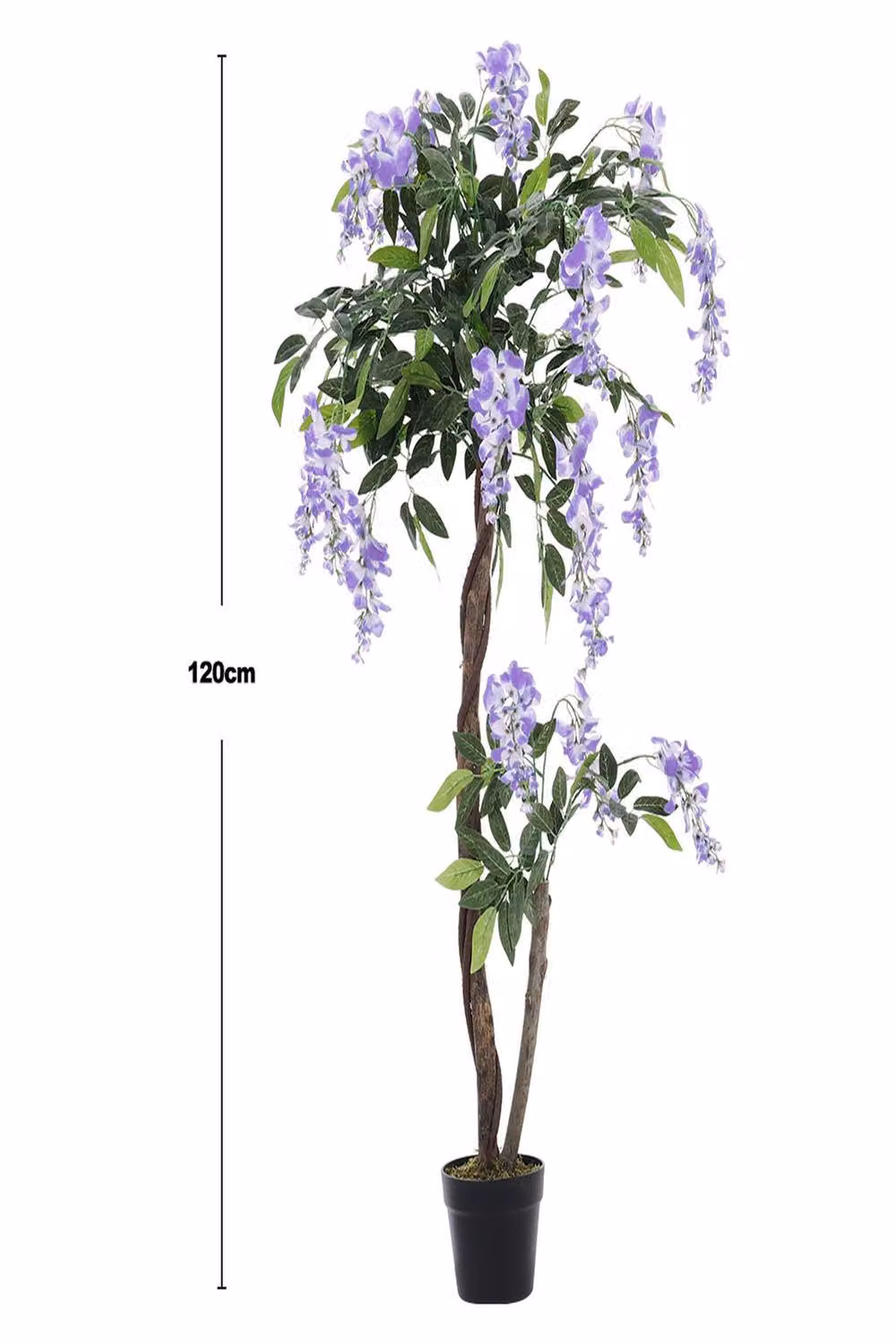 Garden Sanctuary Purple and Green Artificial Floral Potted Plant for Tabletop Decor – 4
