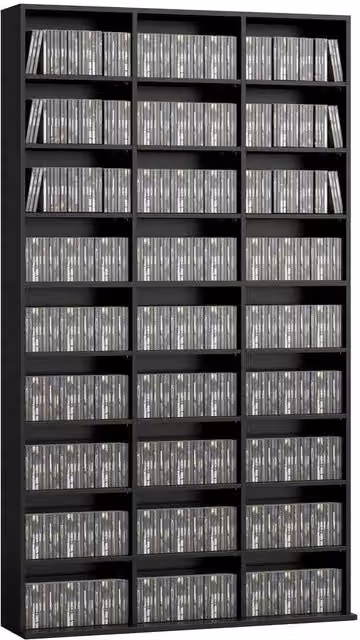 FORGEVIO 835 CD/500 DVD Media Storage Unit in Black