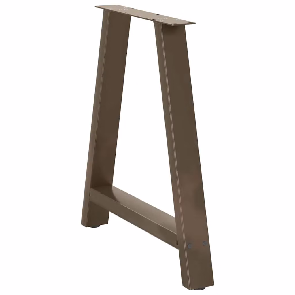 Berkfield Home A-Shaped Steel Coffee Table Legs, 2 Pieces, Black, W: 70 cm, H: 72-73 cm – 3