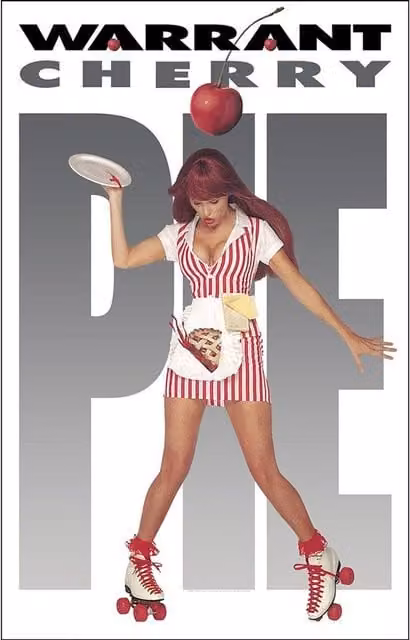 Warrant Cherry Pie Typography Textile Poster in White