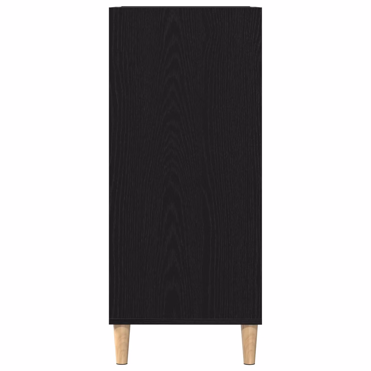 Berkfield Home Black Oak Record Cabinet, W/D/H: 84.5 x 38 x 89 cm – 3