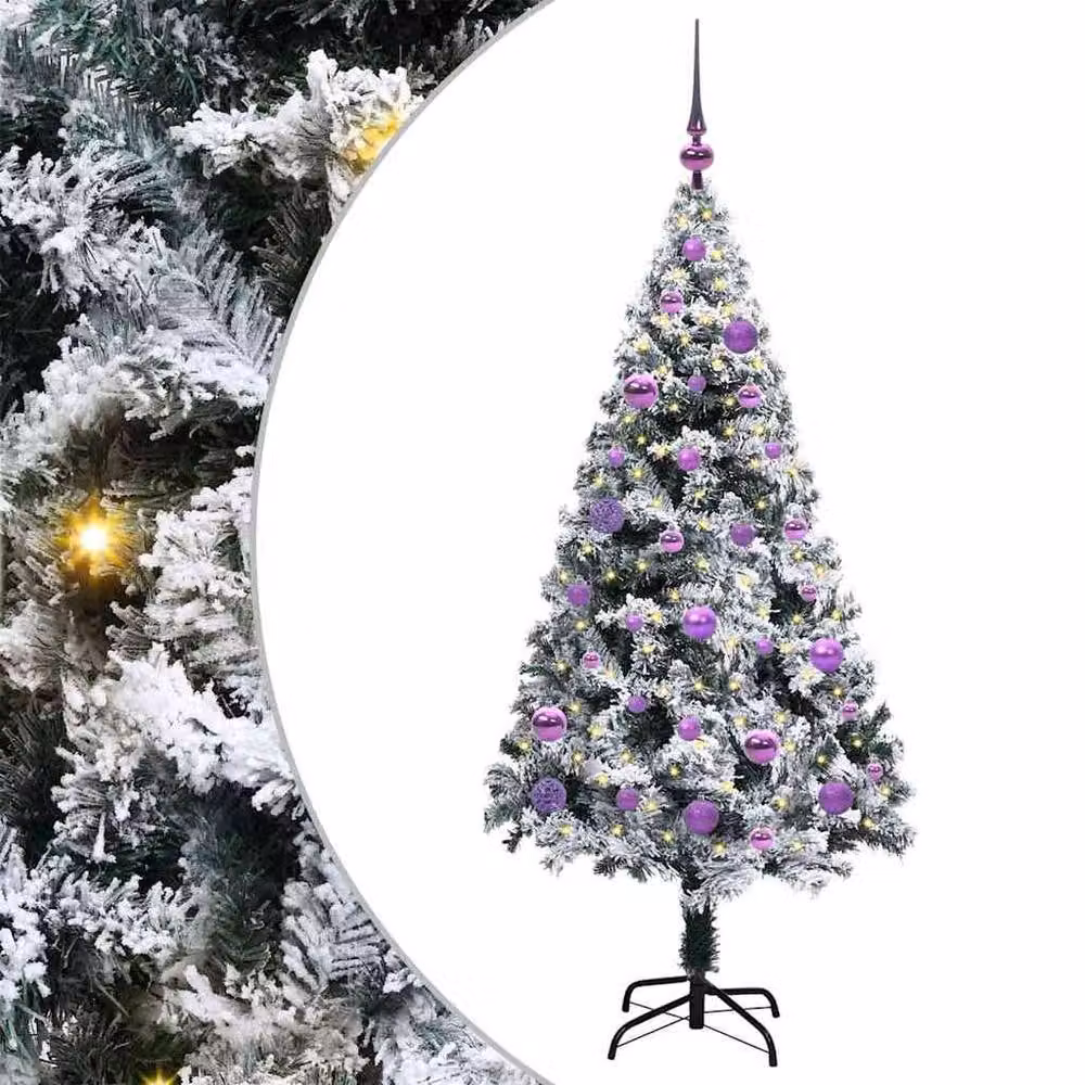 Berkfield Home Artificial Green Christmas Tree with 150 LEDs and Stand, Height: 150 cm – 2