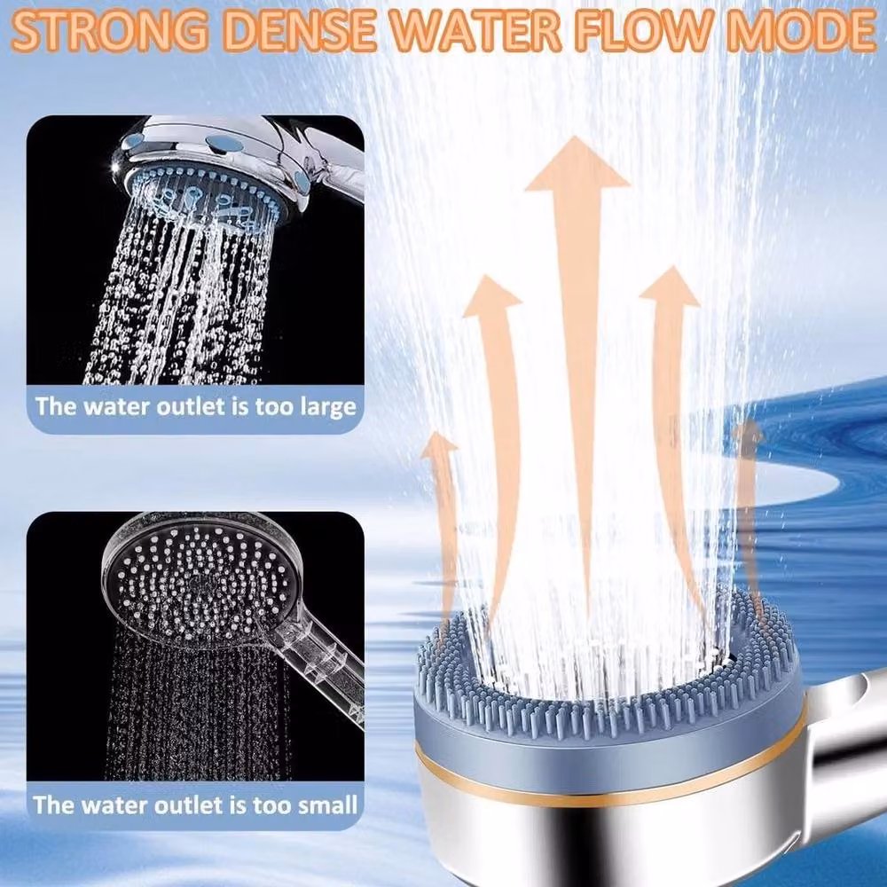 FLAVORA High Pressure Shower Head in Silver/Chrome, Width: 180 cm, Height: 180 cm – 3