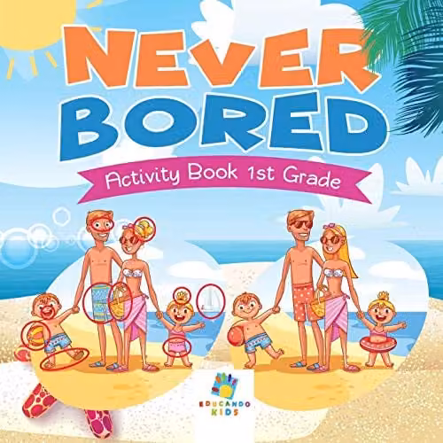 Educando Kids Never Bored Activity Book for 1st Grade, Multicolour