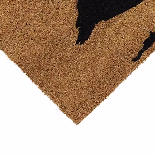 JVL Quackers Duck Eco-Friendly Coir Door Mat, Brown, W/D/H: 70 x 40 x 1.5 cm – 3