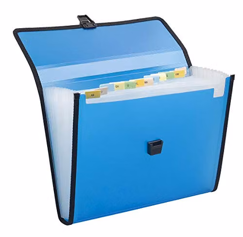 Exacompta Chromaline Polypropylene Document Box with 13 Compartments, A4, Snap Closure – 2