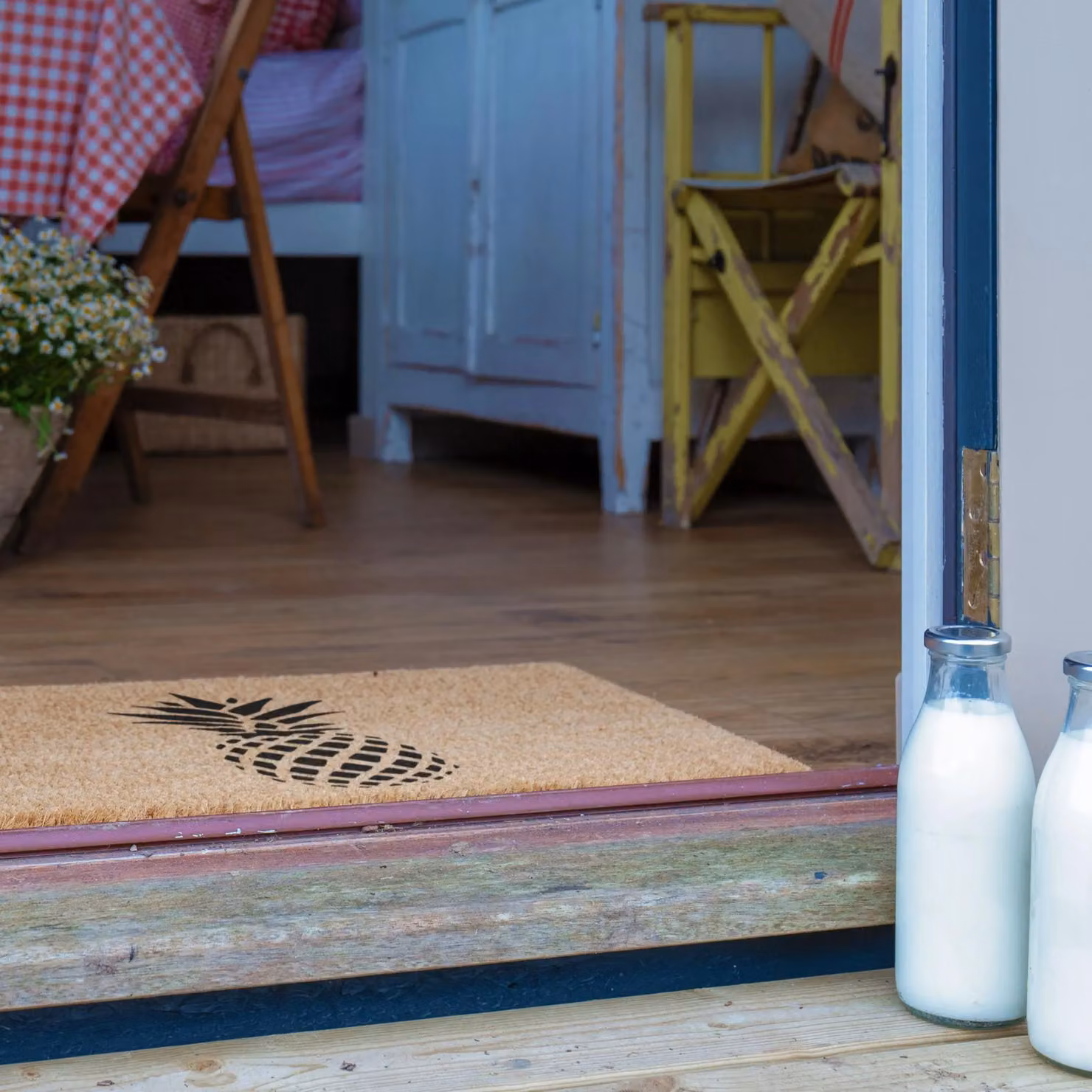 Artsy Mats Pineapple Doormat in Black, W/D: 60 x 40 cm – 3