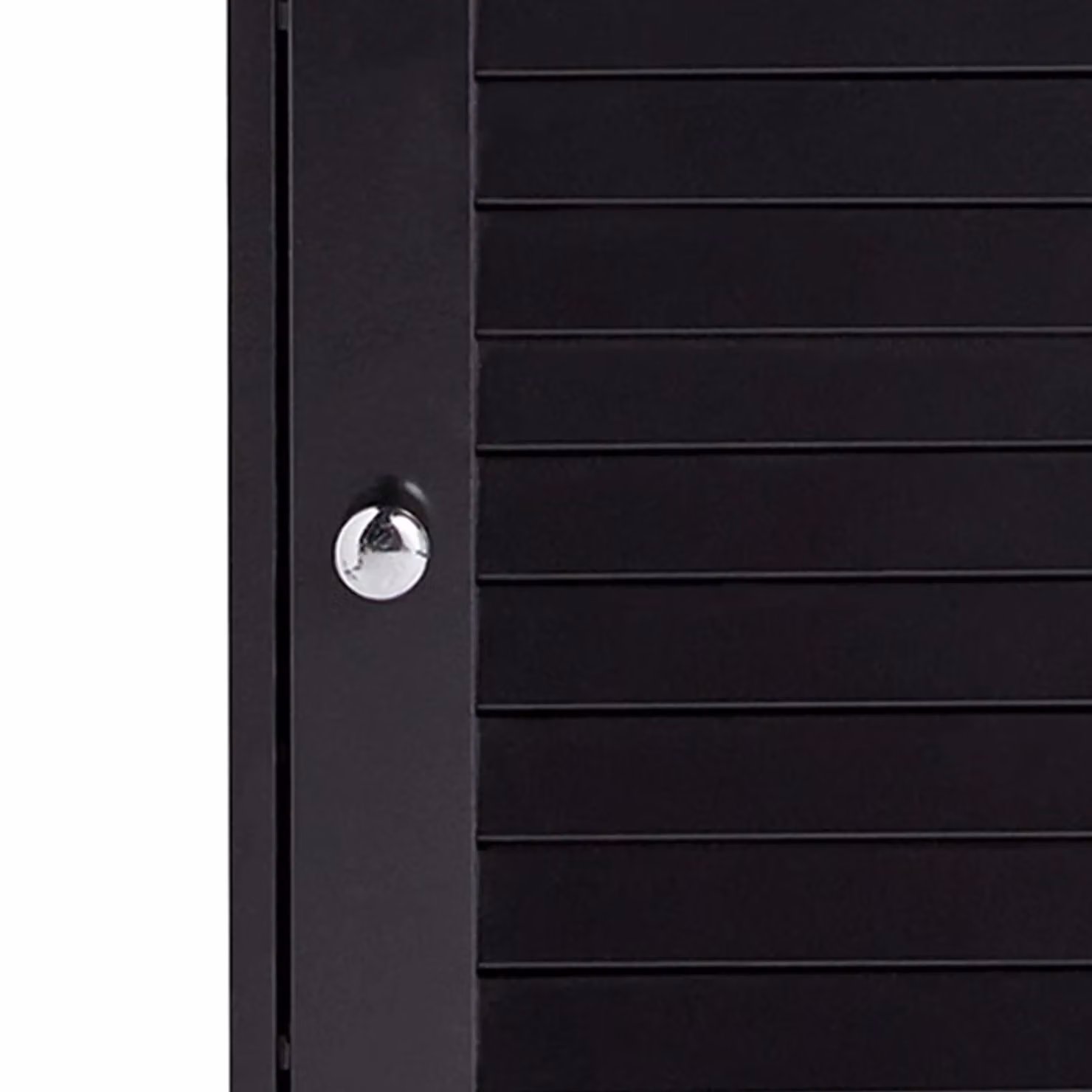 VonHaus Freestanding Tall Bathroom Cabinet in Black with Internal Shelves, H 165 x W 34 x D 23 cm – 8