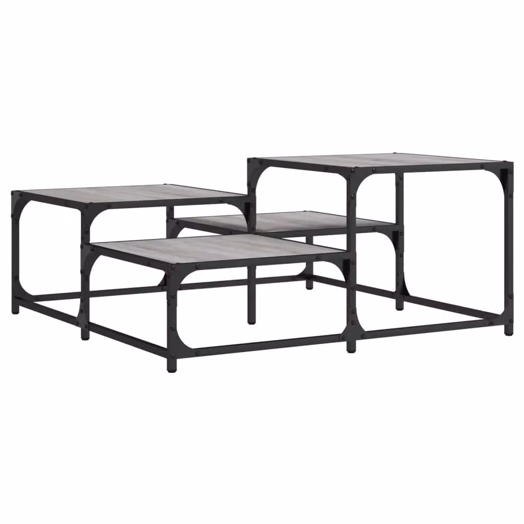 Berkfield Home Grey Sonoma Square Coffee Table, W/D/H: 87.5 x 87.5 x 40 cm – 2